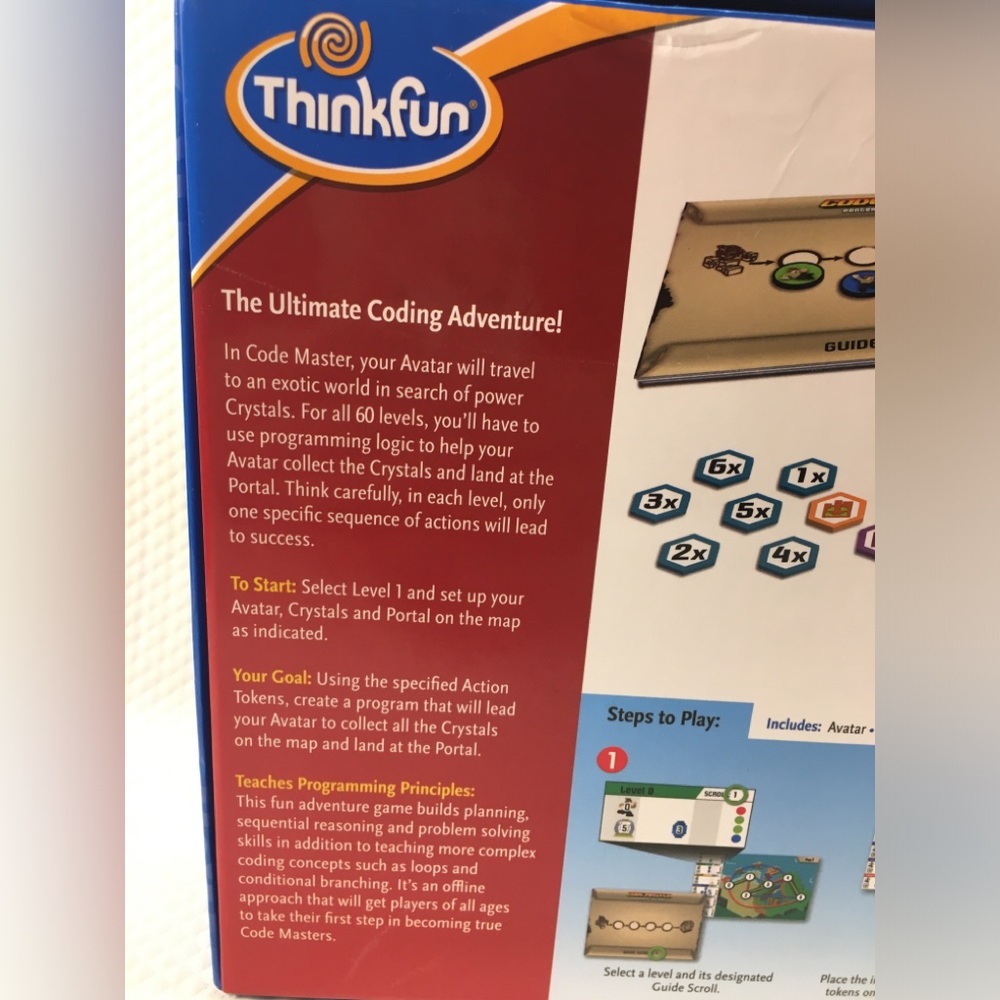 ThinkFun Code Master Programming Logic Game  Ages 8+ Minecraft Style Puzzles - Picture 9 of 10